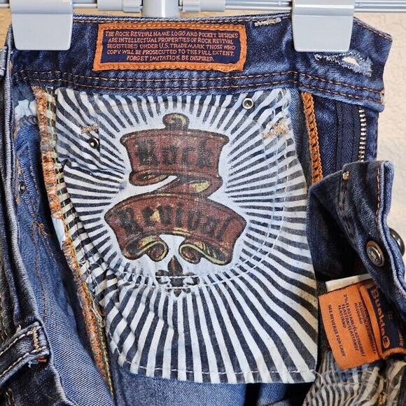 Size 27 Rock Revival Charlotte Easy Boot Cut Jeans - SEE PHOTOS AND DESCRIPTION - Picture 11 of 16